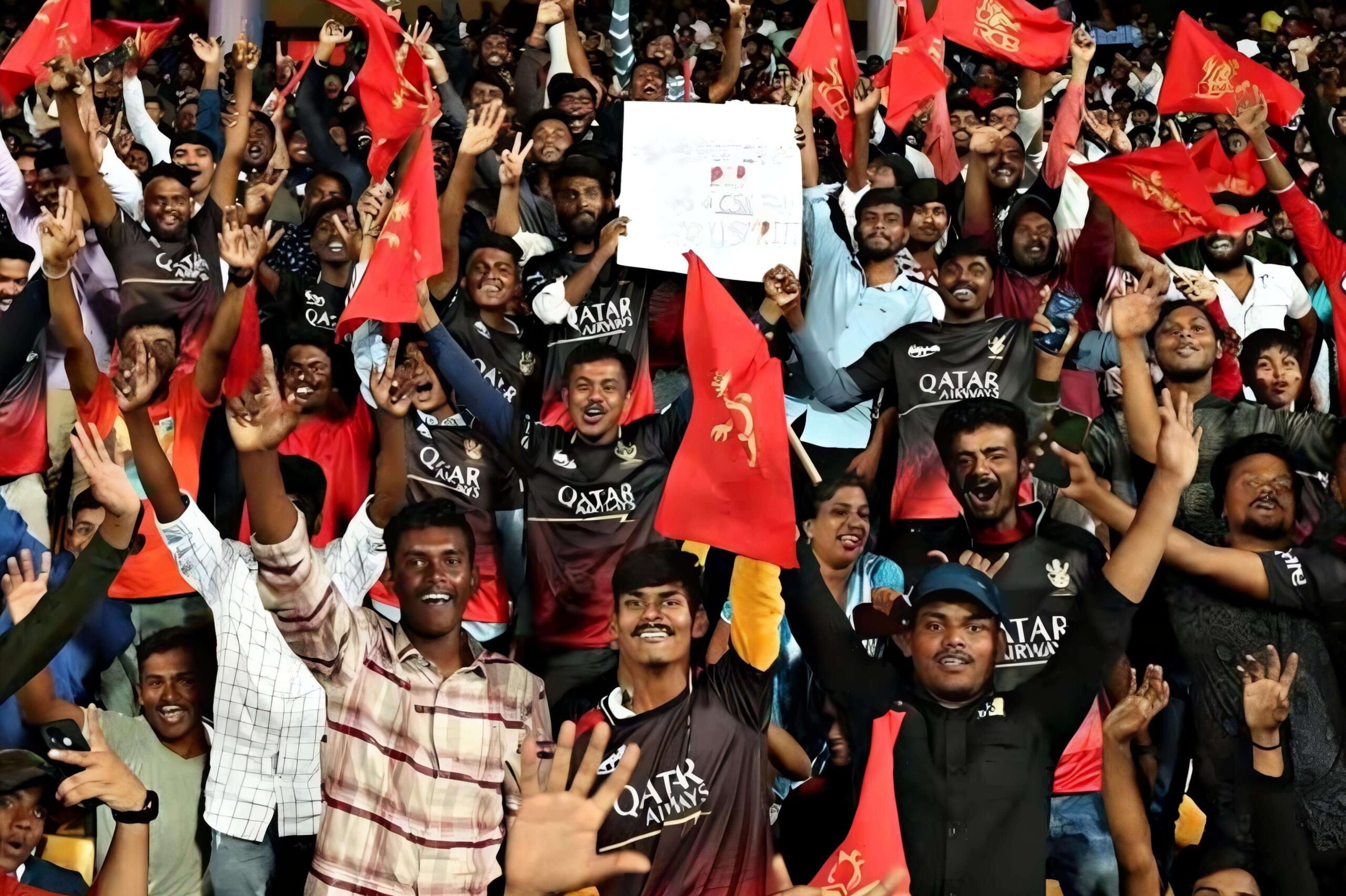 Kohli Fans Pay Tribute No RCB Jersey Only Test Whites