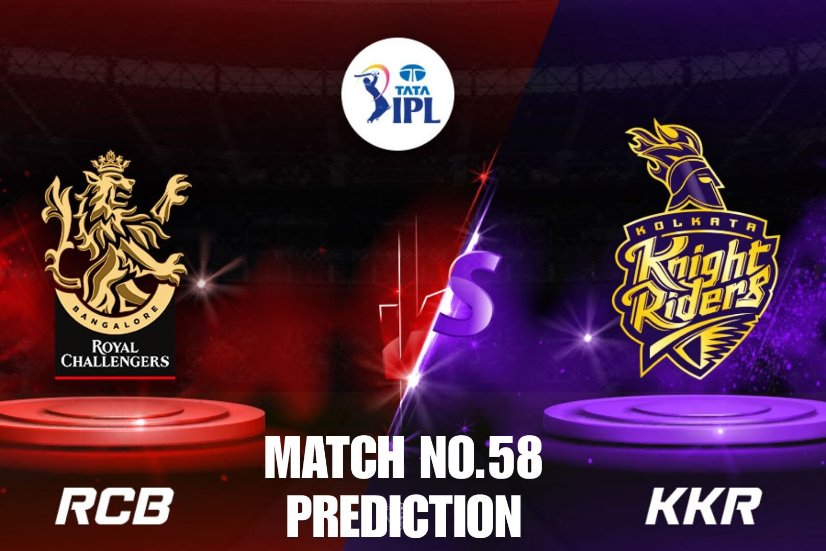 RCB VS KKR Match 58 Preview & Dream11 Prediction IPL 2025