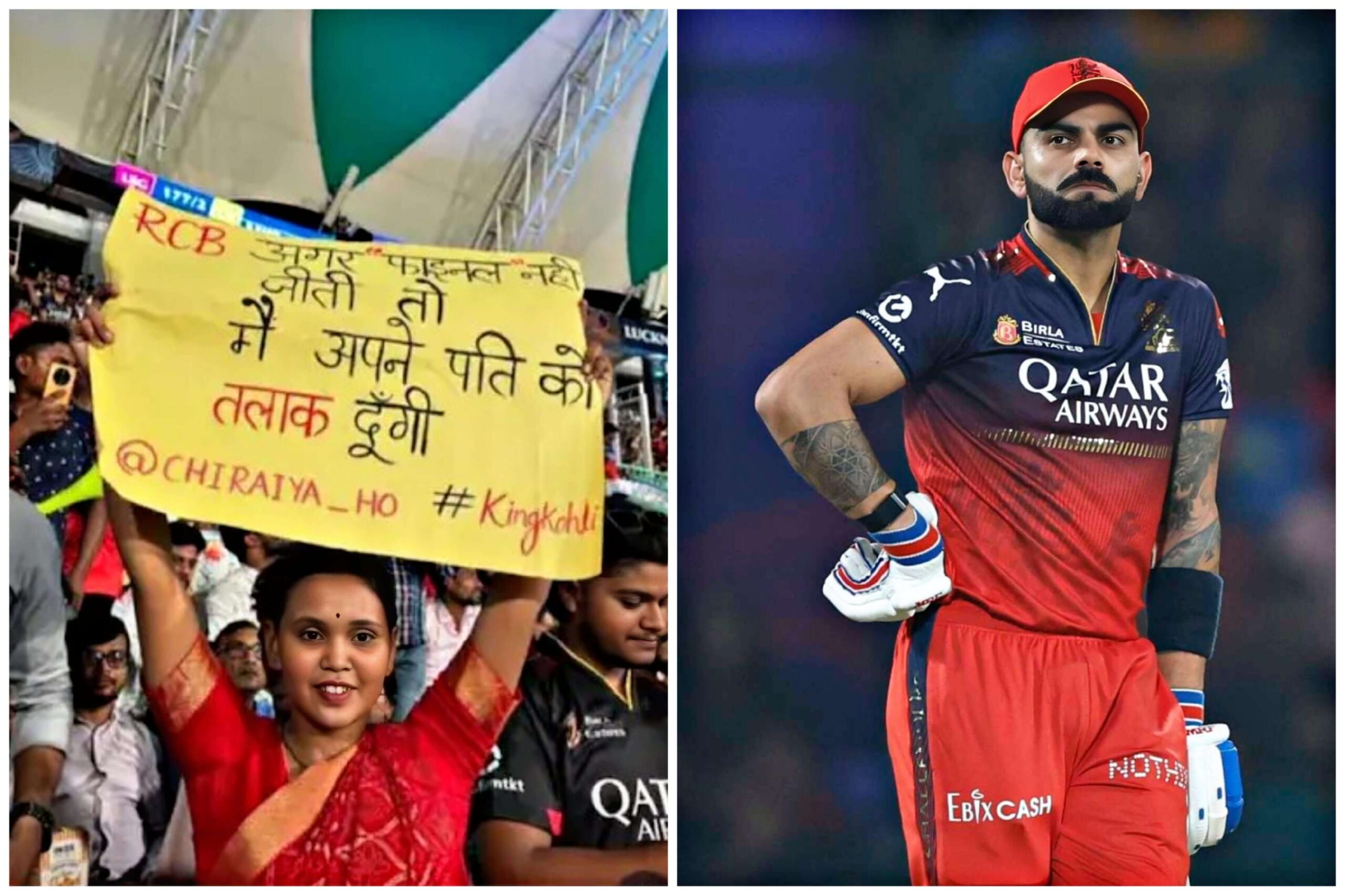 RCB in IPL 2025 Final Fan Viral Divorce Promise